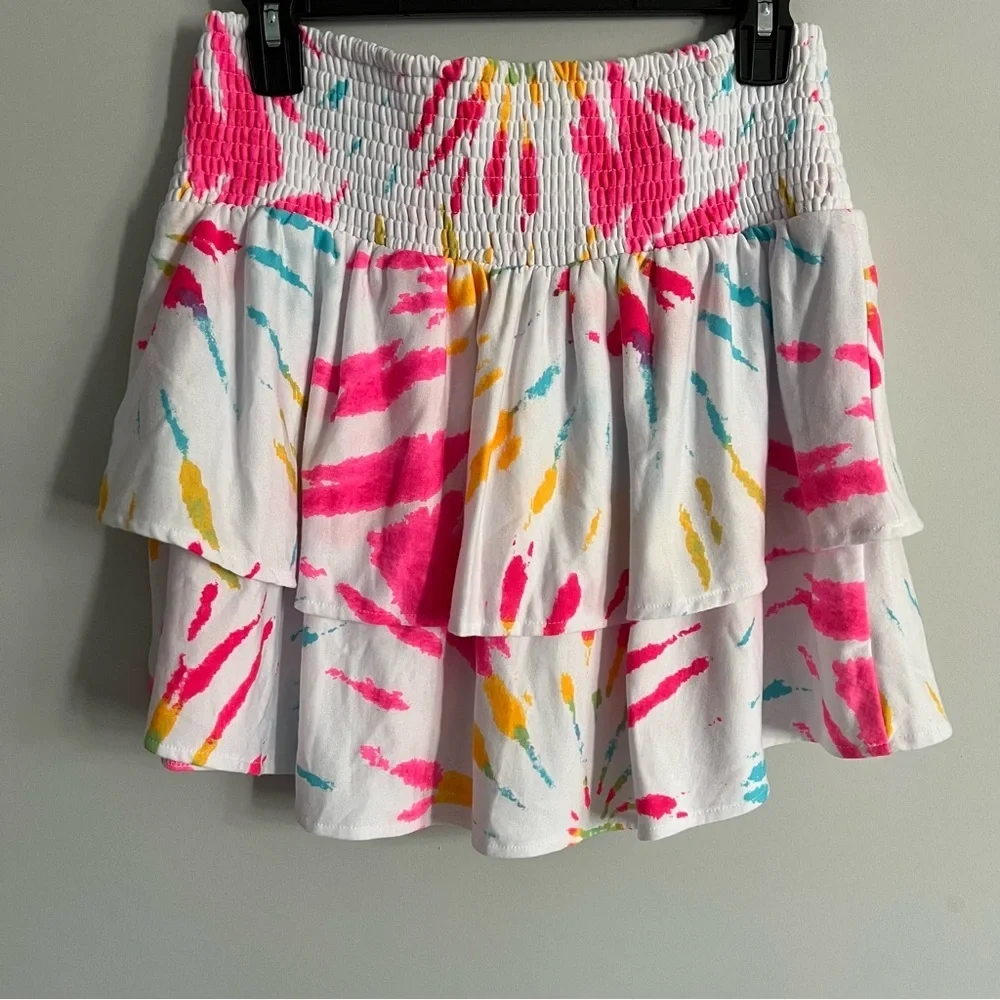 NWT Cabana by Crown and Ivy Tie Dye Bold Print Skirt